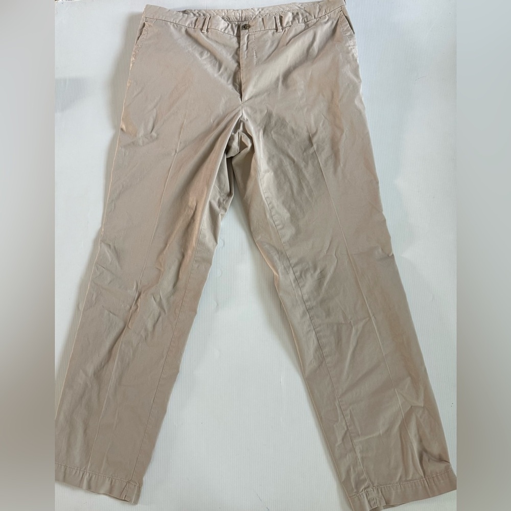 Bogner Pants Mens Sz 42X32 Brown Khaki Comfort‎ Fit Relaxed Straight Leg